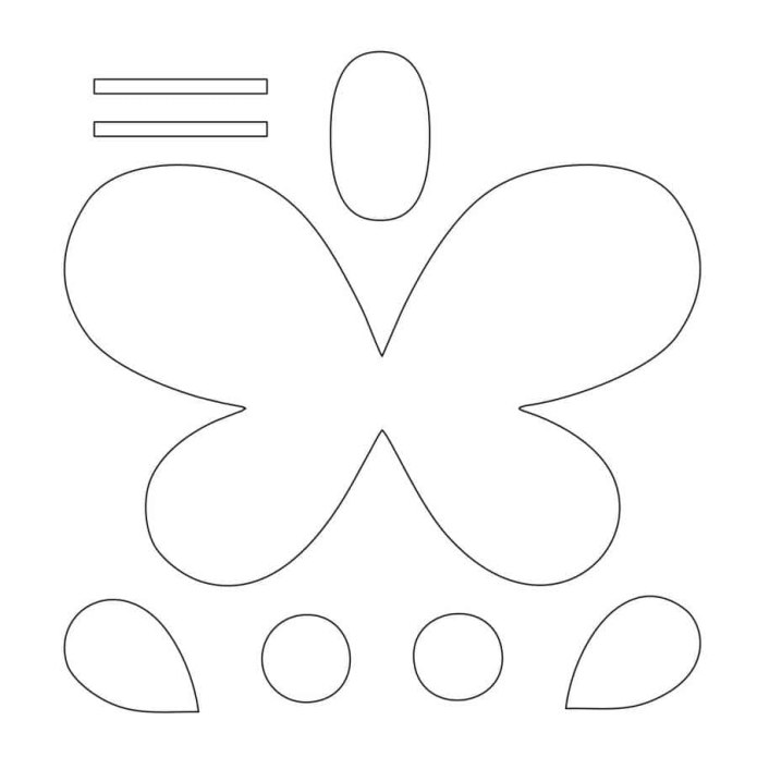 Объемная аппликация бабочка