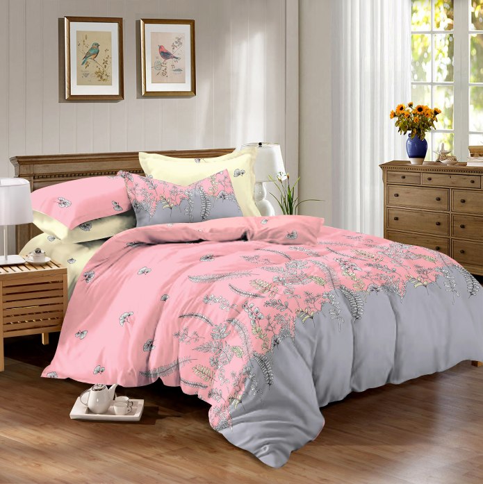 Постельное белье 2-спальное letto b125 70х70 см, бязь