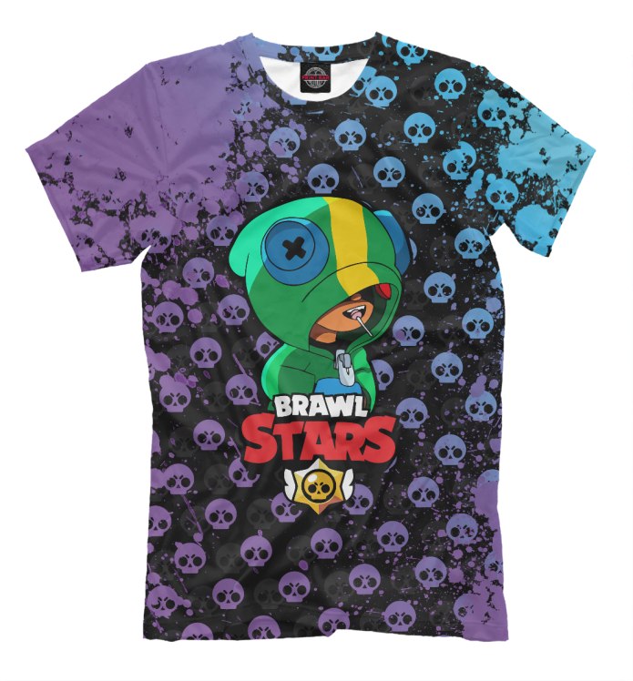 Футболки Brawl Stars с Леоном