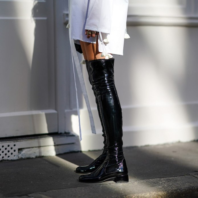 Ботфорты Zara стрит стайл