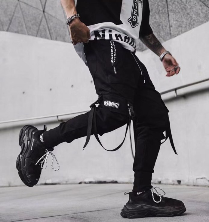 Techwear штаны киберпанк