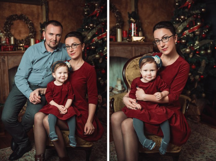 Образы для семейной фотосессии в студии