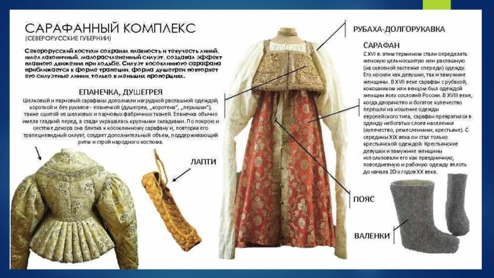Название старинной русской народной одежды