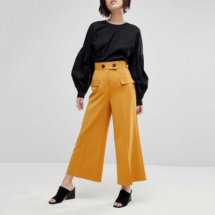 Uniqlo marimekko 2020 брюки кюлоты черные