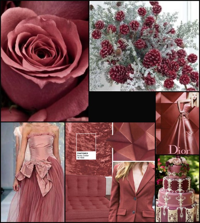 Пыльная роза цвет Pantone