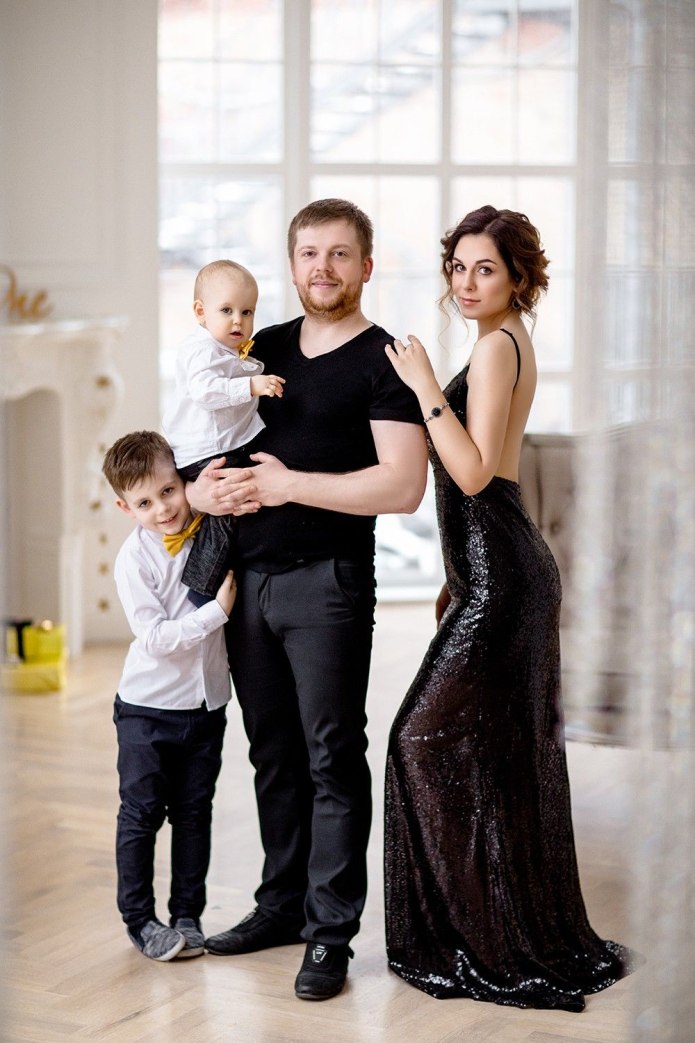 Новогодняя фотосессия семейная