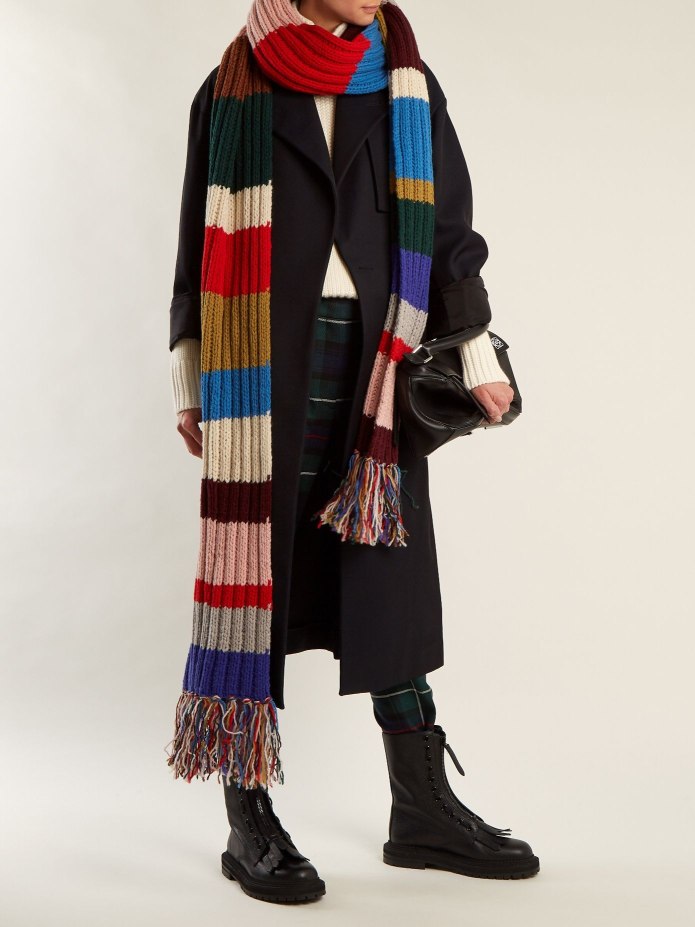 Burberry полосатый шарф