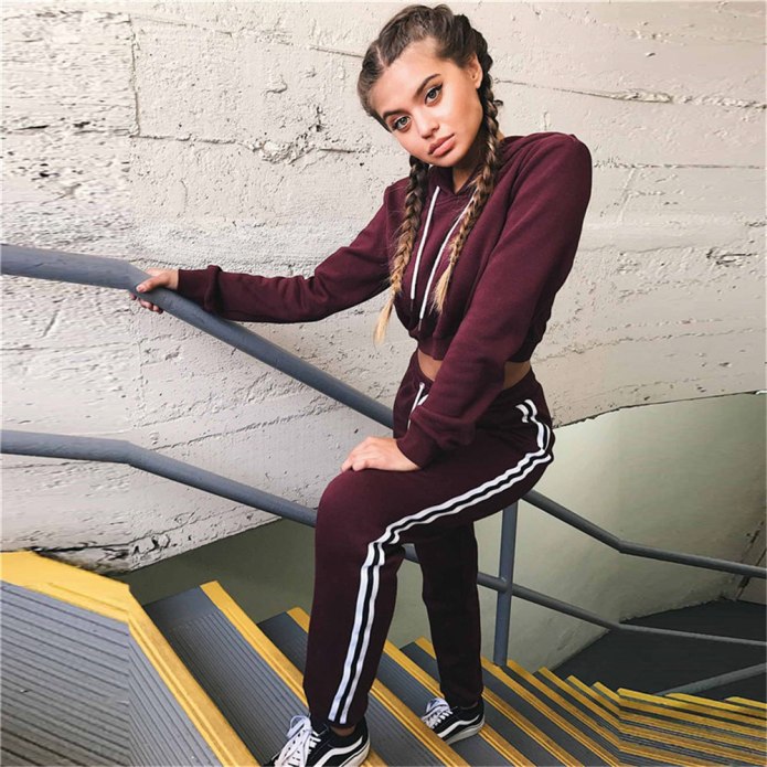 Adidas sporty outfits, Tracksuit women, Sport outfits