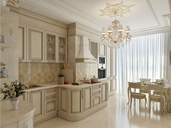 Классический интерьер кухни