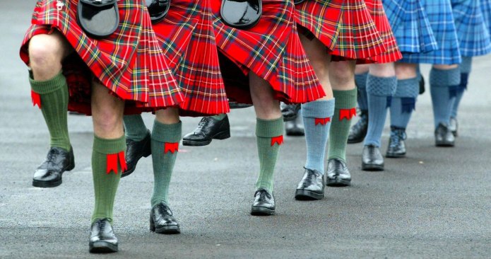 Kilts in Scotland Шотландия