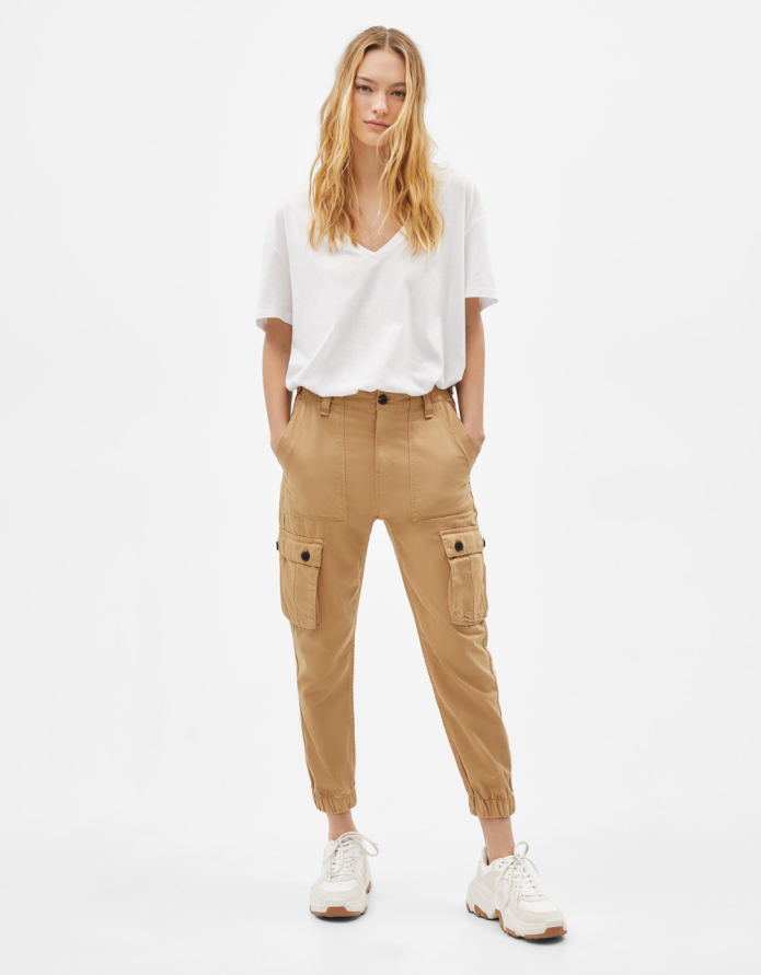 Брюки карго Bershka