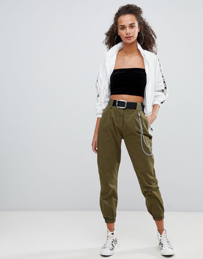 Штаны карго Bershka