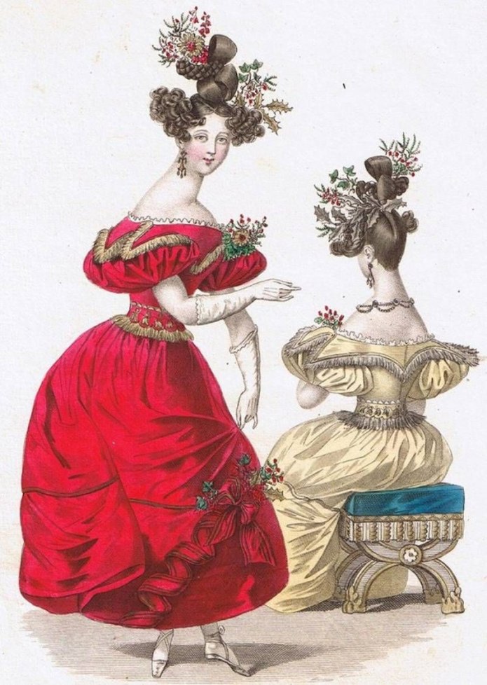 Бальные платья 1850-1855г