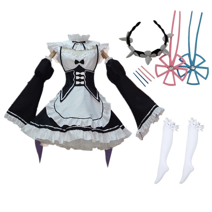 Rem re Zero костюм для косплея