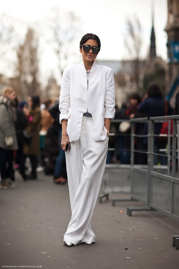 Zara белый брючный костюм