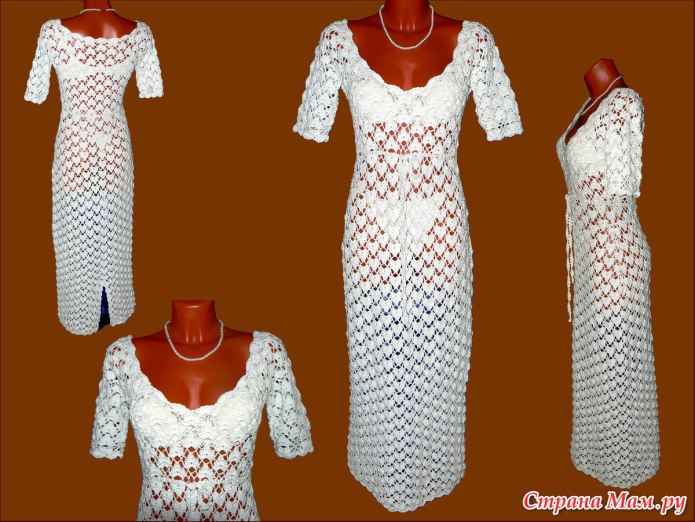 Современное платье крючком