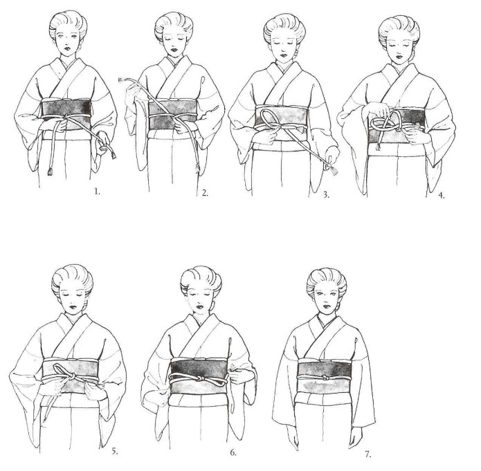 Obi в кимоно