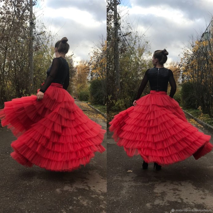 Юбка из фатина