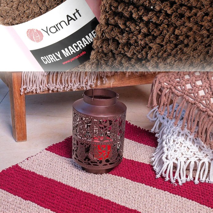 YARNART / пряжа "curly Macrame"