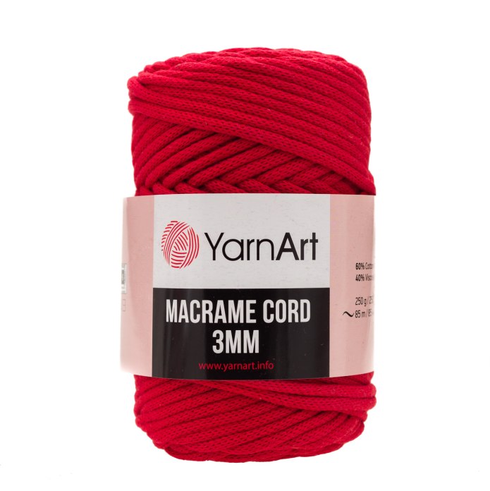 YARNART Macrame 3mm палитра