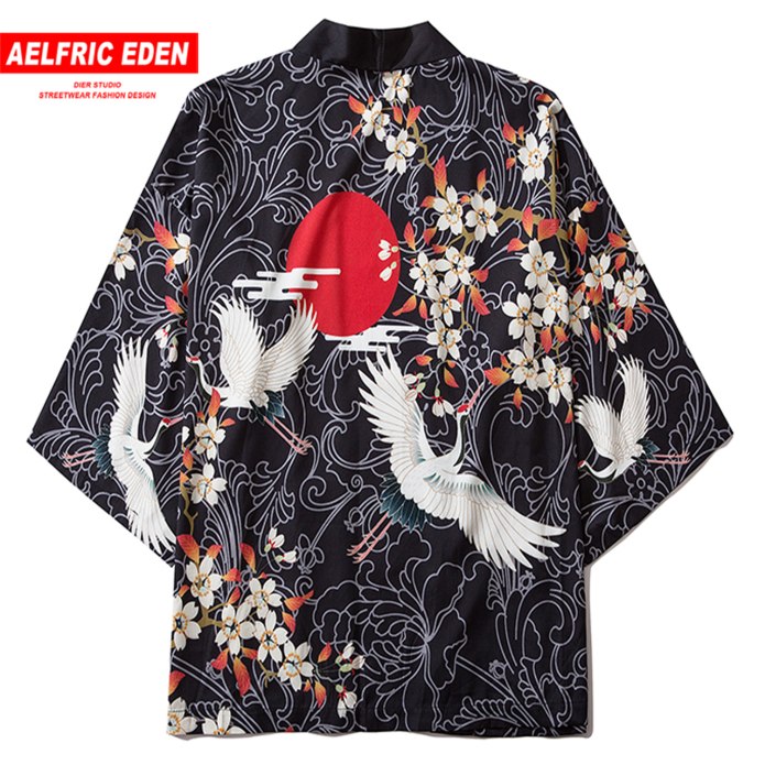 Кимоно Журавли SHEIN