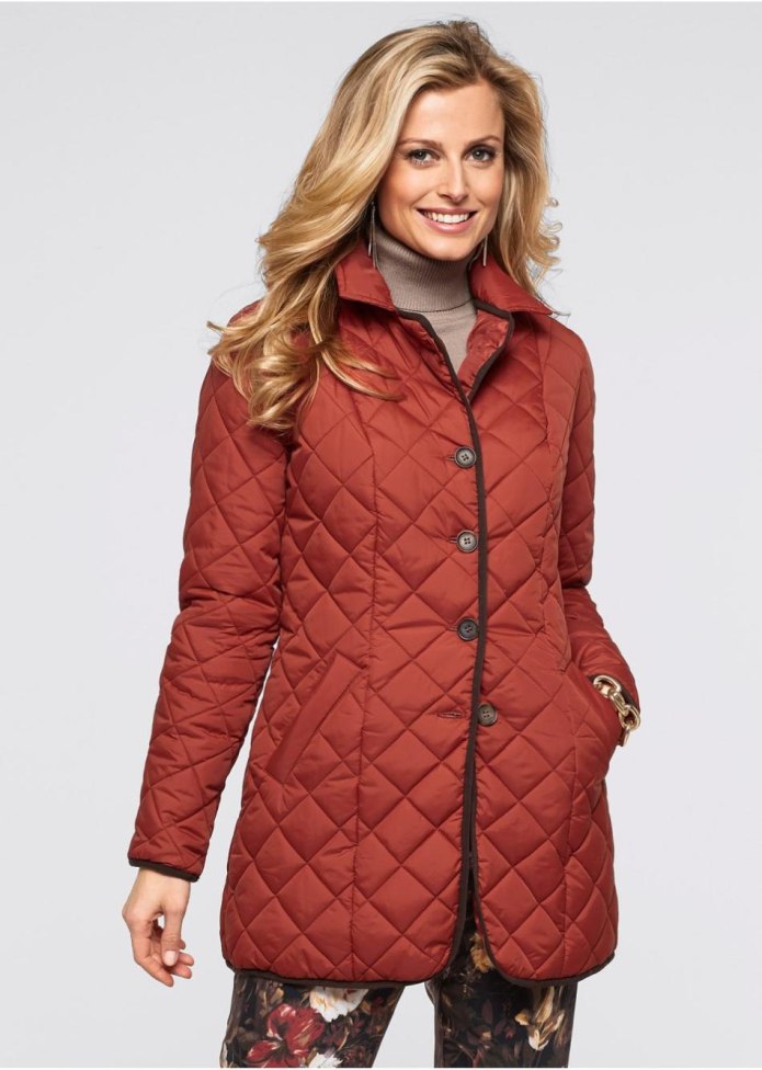 Женская куртка Benetton Ultra Light down стеганая ромбами