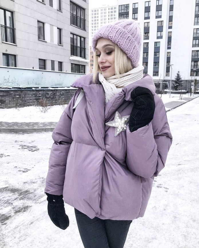 Сиреневая косуха Зара