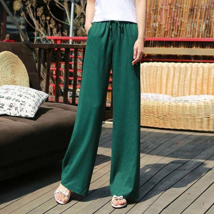 Брюки палаццо look