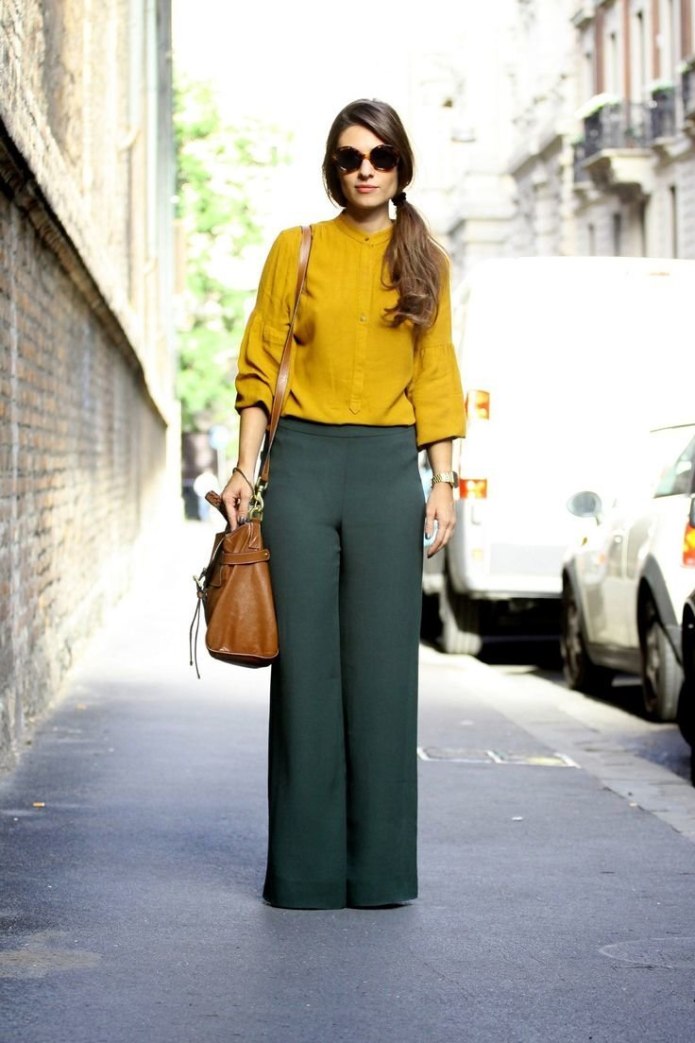 Брюки палаццо Street Style