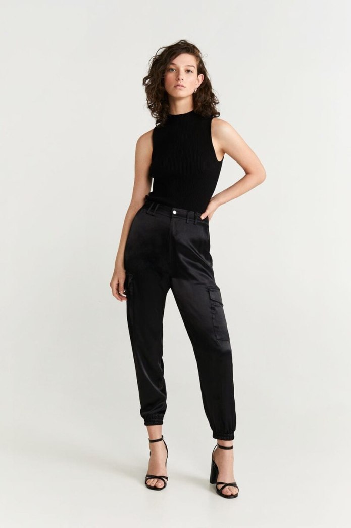 Boohoo атласные брюки палаццо