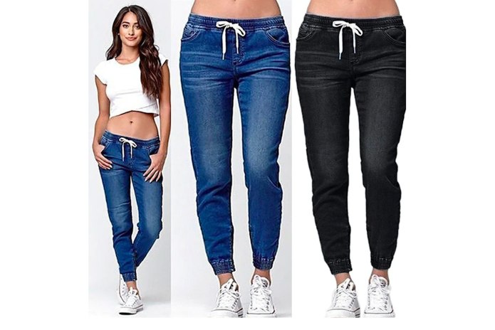 Джинсы джоггеры женские guess