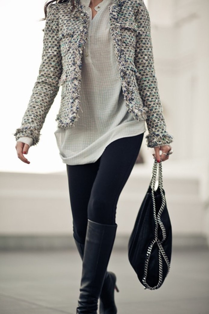 Жакет Шанель 2020 Street Style
