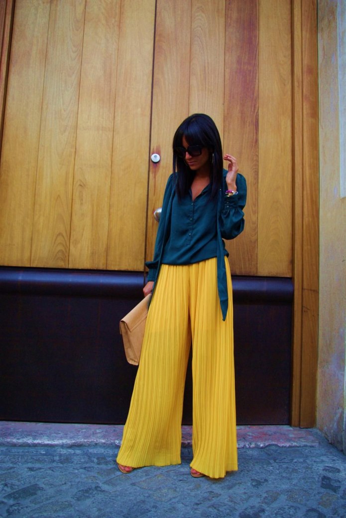 Бежевые брюки Street Style
