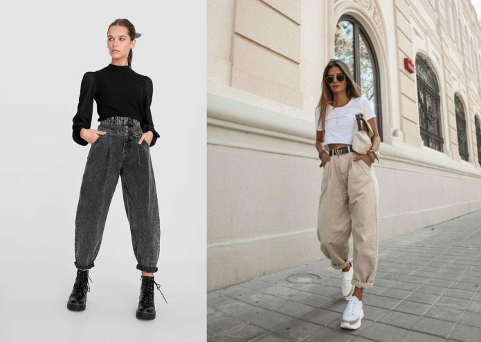 Street Style джинсы Slouchy