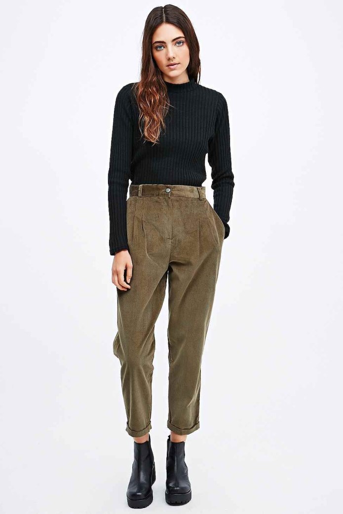 Zara вельветовые брюки женские