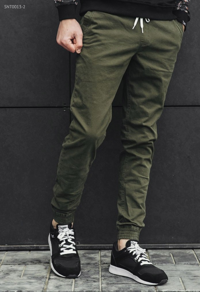 Зеленые джоггеры Zara