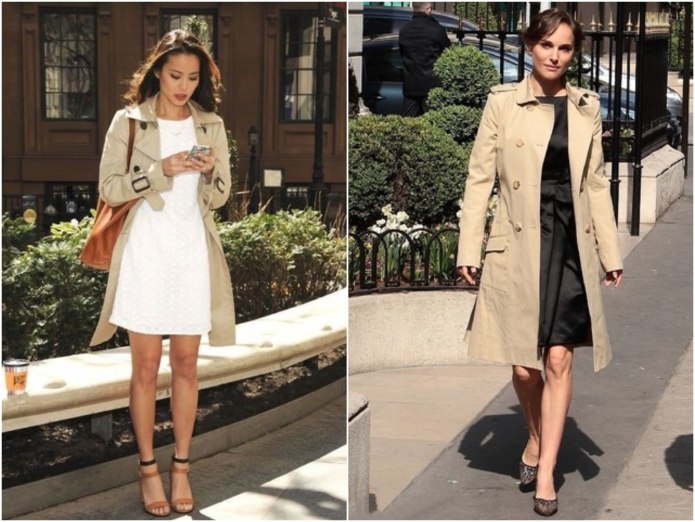Denim Trench Coat стрит стайл