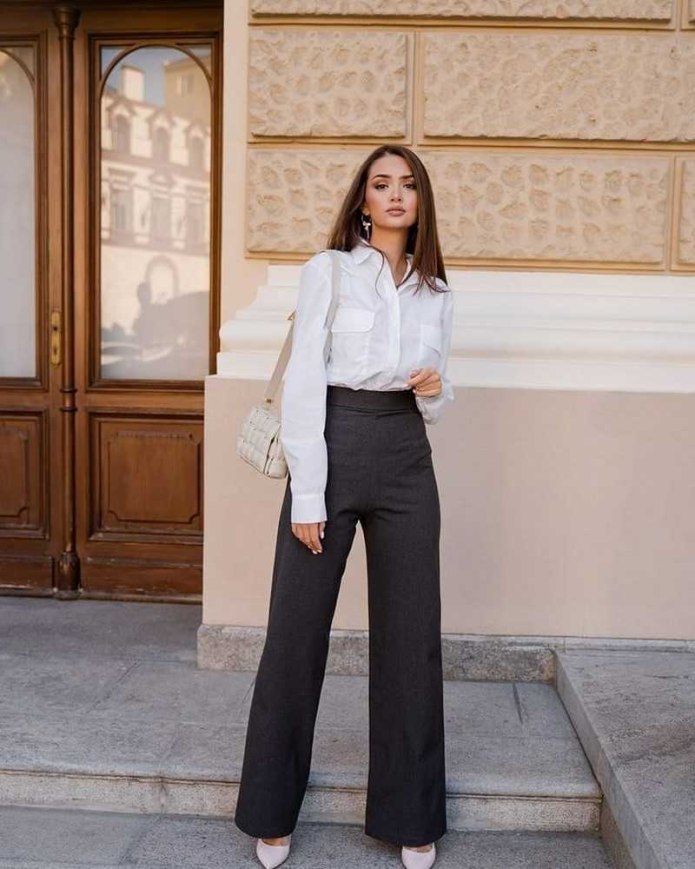 Брюки палаццо outfit